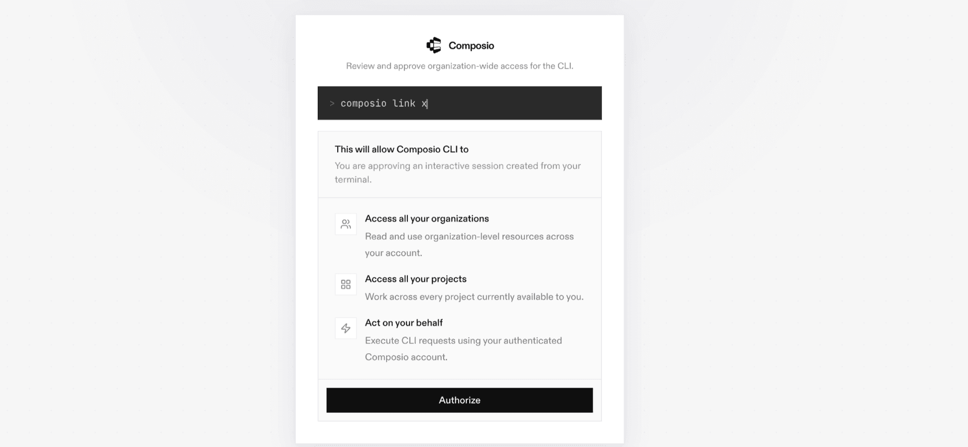Copy MCP URL and API key from Composio dashboard